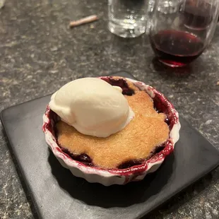 Blueberry cobbler
