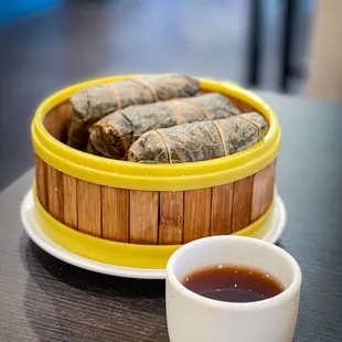 Gluttonous rice in lotus leaf wrap