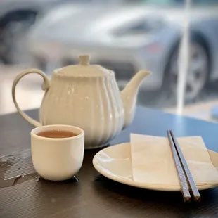 Tea set for dim sum