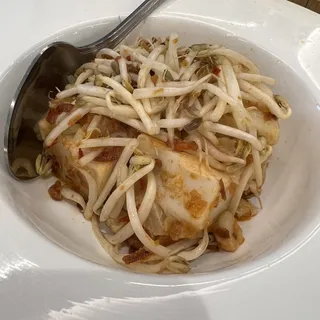 36. Wok Fried Radish Cake with XO Sauce