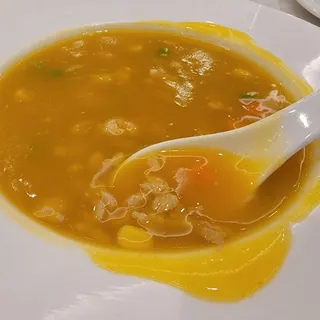 55. Pumpkin Soup with Chicken