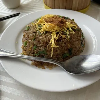 67. Fried Rice with Egg White, Fish Roe & Truffle Sauce