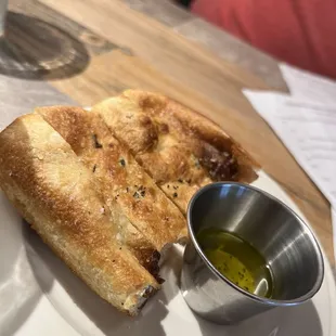 Bread and olive oil