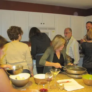 Rule number 1 : don't put your wine glass on your working station........................