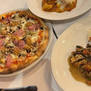 Pizza and Lasagna