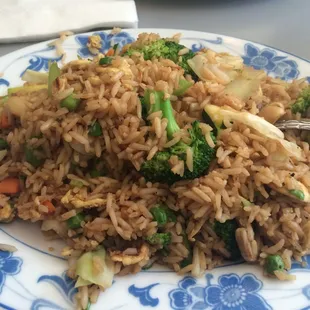 Yum. Vegetable fried rice.