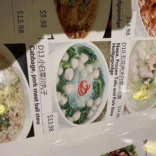 D13. Cabbage and Pork Meatball Stew