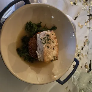 Amber Jack on risotto