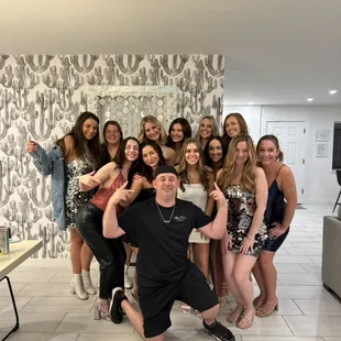 Chef Will and and Bachelorette Party pose for memories #gourmet #scottsdaleaz