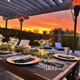 Tablescapes and sunsets