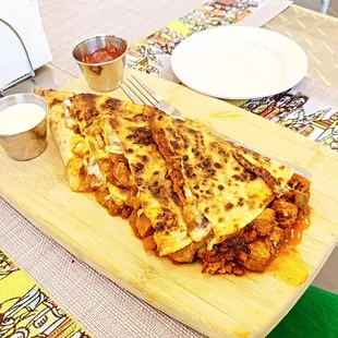 Absolutely delicious! Ethiopian style quesadilla!