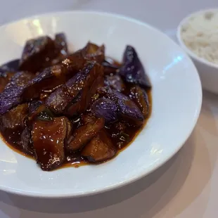 Eggplant wGarlic Sauce