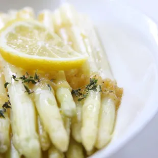 White Asparagus featured on Huffington Post. Prepared, Plated and Photographed by Chef Zaida.