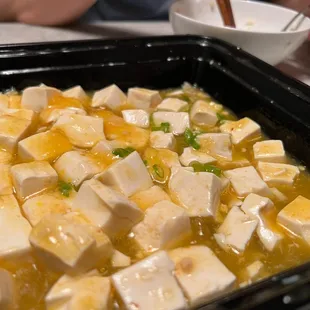 braised tofu with crab meat