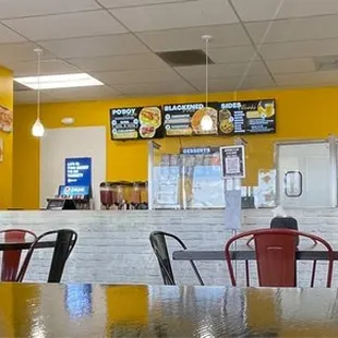 the interior of a restaurant