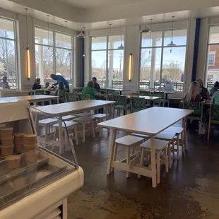 the interior of a restaurant