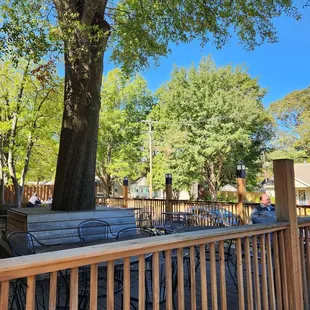 a view of the patio