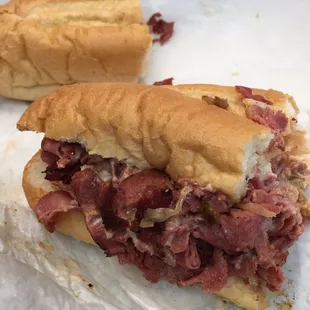 Reuben cheesesteak