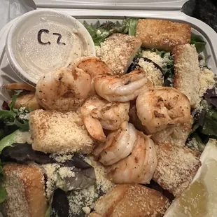 Caesar salad sub shrimp instead of chicken