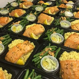 Salmon Sunday meal prep at CHEFit kitchen