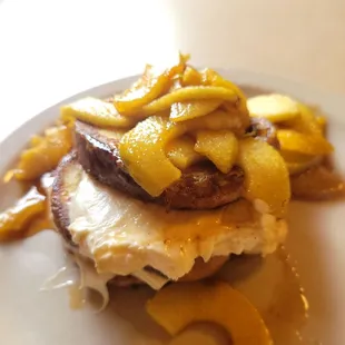 Stuffed French Toast with cinnamon apples