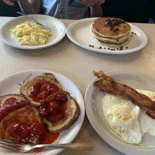 pancakes, food