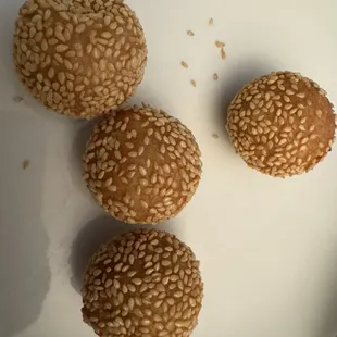 Sesame balls filled with red bean paste