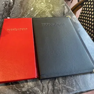 two menus