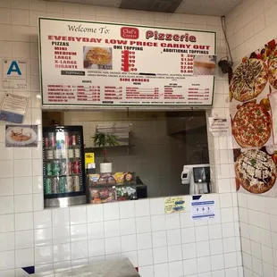 the menu