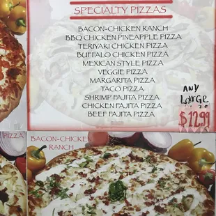 Menu specialty