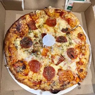 Pepperoni Pizza - Overall enjoyed it! Would've like a little thinner crust but definitely a nice local neighborhood spot.