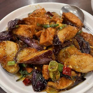 Basil Eggplant Tofu