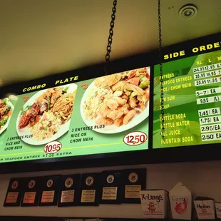 Menu as of January 2024