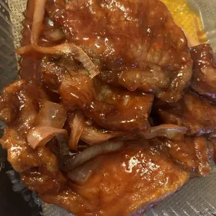 Sweet and sour pork chop