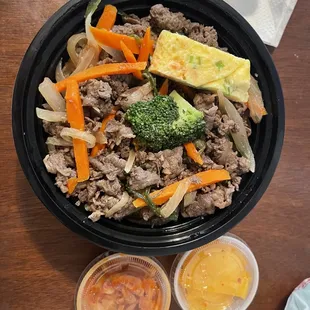 Beef bulgogi lunch bowl
