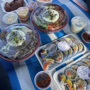 Bibimbap with Shitake, Healthy, Gimbap, Wings, Kimchi, Potato Salad