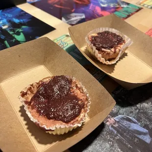 Cheesecakes with a Berry Compote