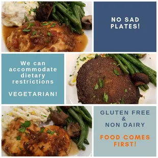 If your guest has a dietary restriction, we will work to give them the same experience as you!