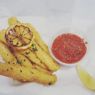 Calimari Fries w/ Diablo Marinara