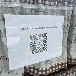 12/2021 QR code for menu