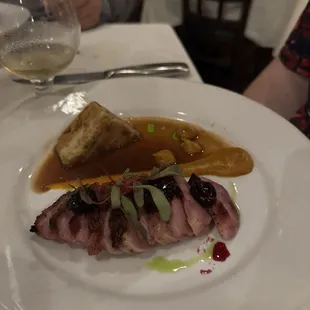 Duo of Duck Pan Roasted Duck Breast