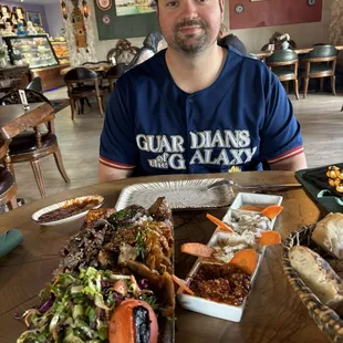 Solo mixed grill and cold meze sampler