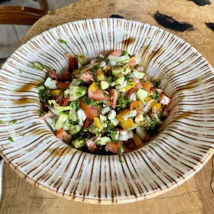 Turkish salad: complements of the chef/owner!