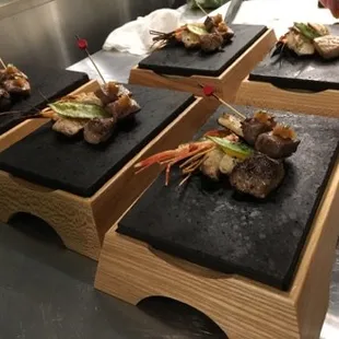 a variety of food items