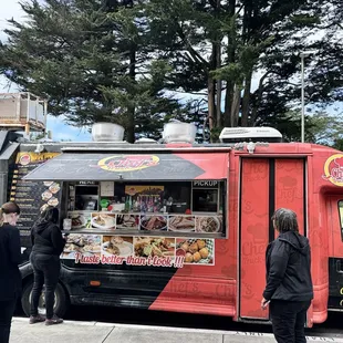 pizza, outside