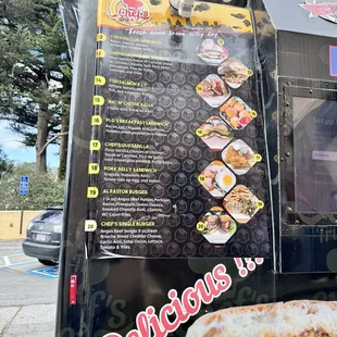 burritos and wraps, menu