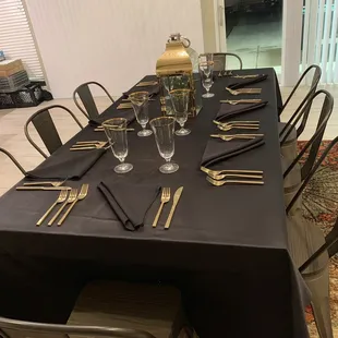 I told him I wanted a fancier look and he provided all rentals seen here