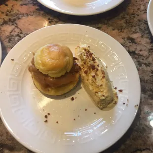 Pecan Cream Puffs with Pistachio Gelato