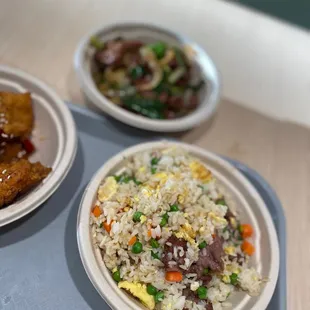 Fried rice with beef