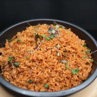 a bowl of mexican rice